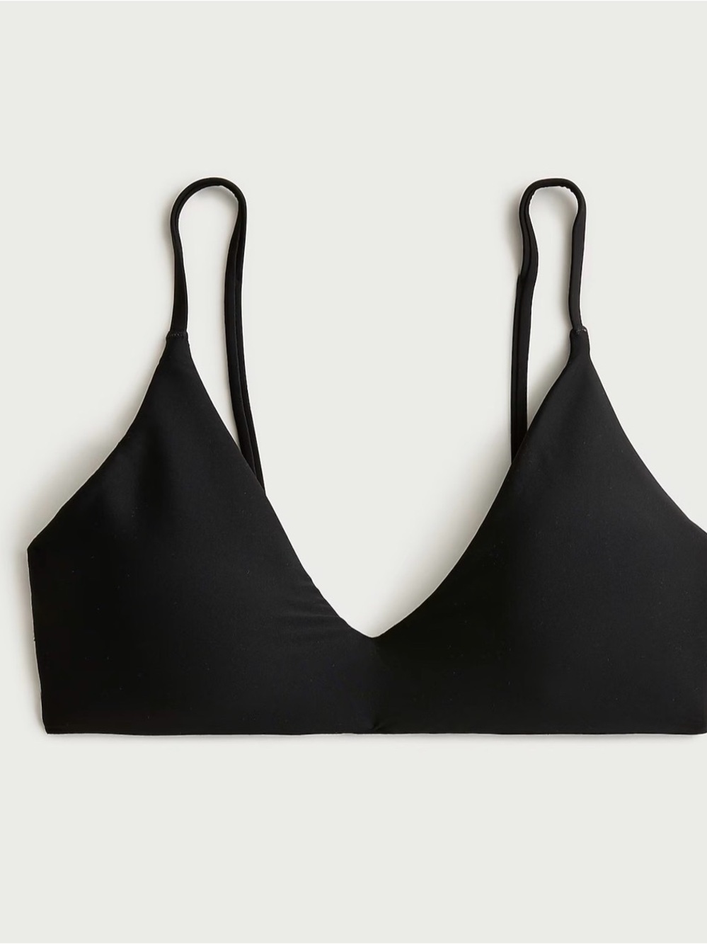 J. Crew Black Triangle Bikini Top